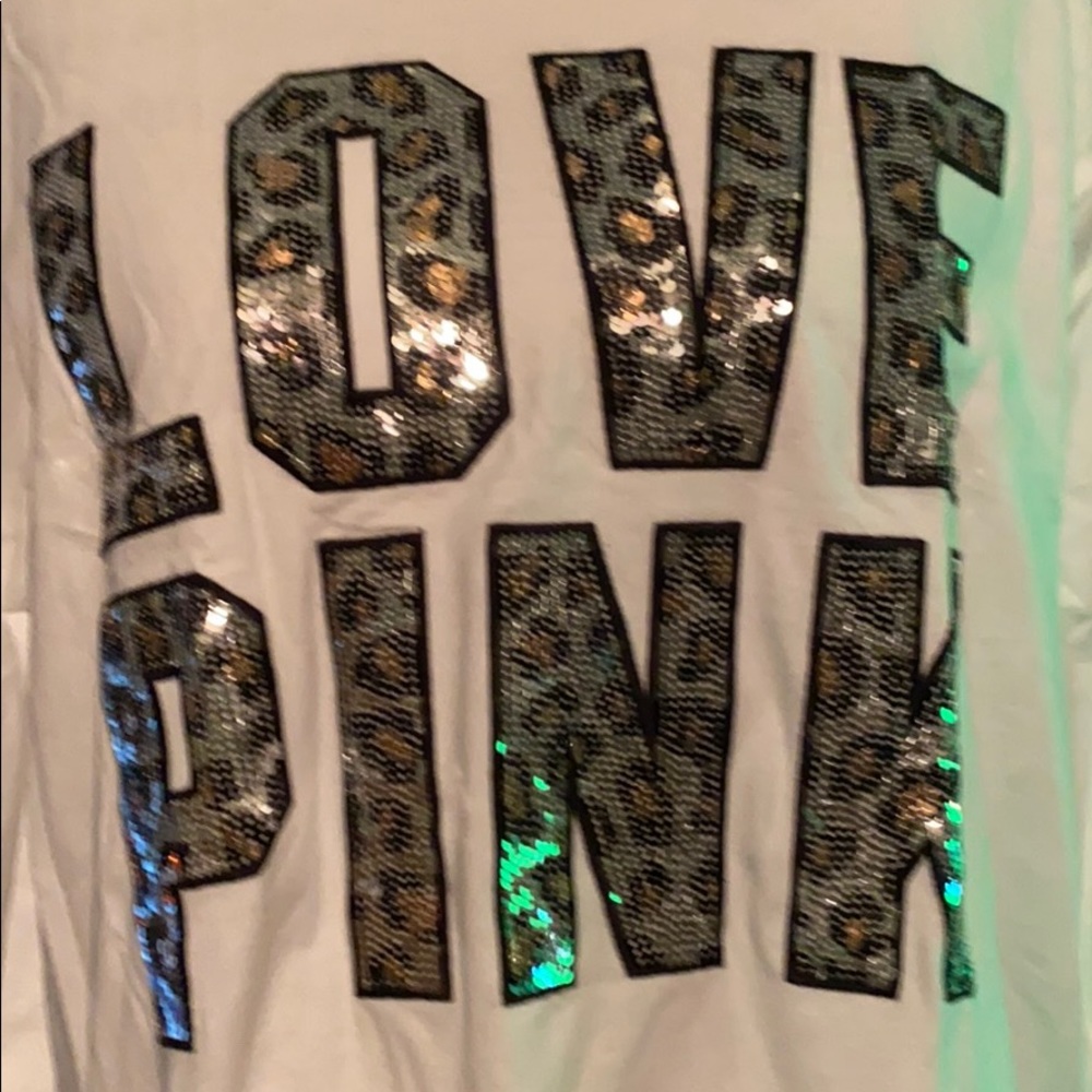 Sparkly LOVE PINK shirt by PINK